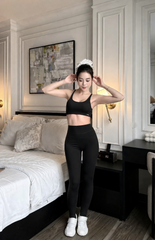 Bộ Đồ Tập Gym Yoga Nữ UNIQ Cool Peel – Áo Lưng Chéo Bản Mảnh Điều Chỉnh & Quần Legging Cạp Cao