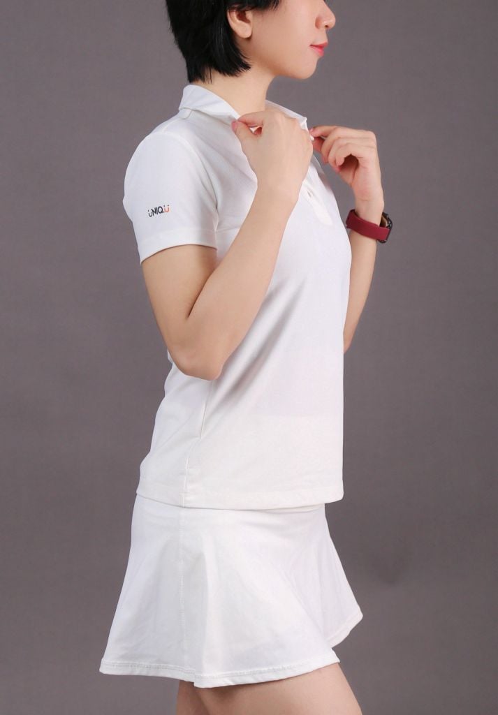 Áo Thun Polo Thể Thao Nữ UNIQ Basic Chất Vải Cotton Mềm Mịn In Thêu Logo