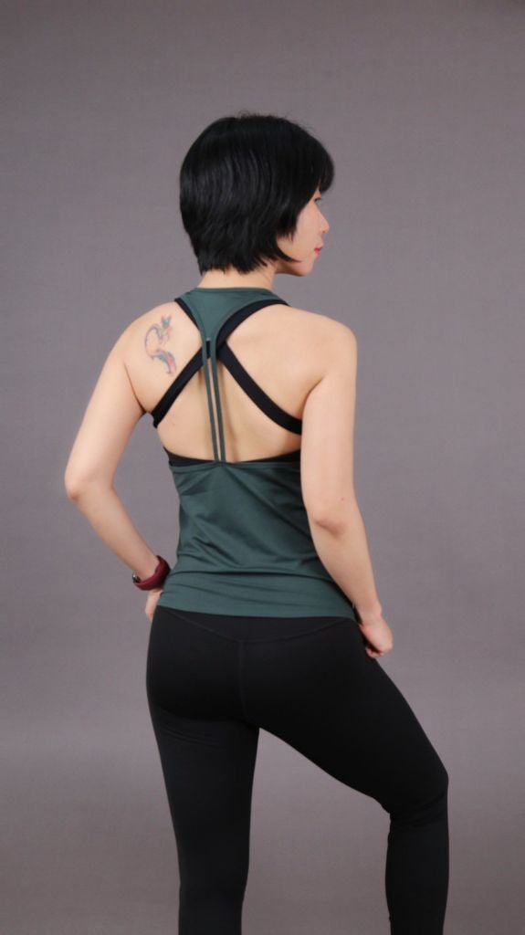 Áo Tanktop Nữ UNIQ Lưng Cut-Out Dây Đôi Thoáng Khí Tập Gym Yoga