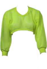 Áo Khoác Lưới Croptop Thể Thao Nữ UNIQ Thoáng Khí Tay Dài Có Mũ