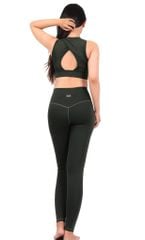 Bộ Đồ Tập Gym Yoga Nữ UNIQ Cool Peel - Áo Cổ Tròn Bo Cao Khoét Lưng & Quần Legging Cạp Cao