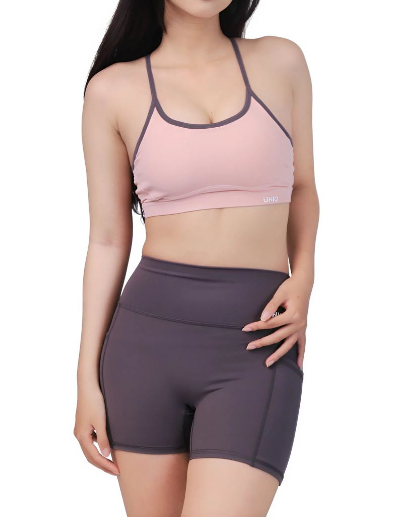 Bộ Đồ Tập Gym Yoga Nữ UNIQ Cool Peel - Áo Hai Dây Khoét Lưng & Legging Đùi