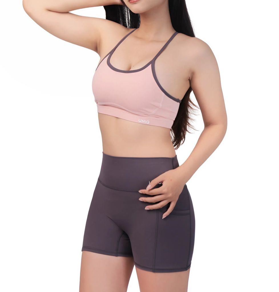 Bộ Đồ Tập Gym Yoga Nữ UNIQ Cool Peel - Áo Hai Dây Khoét Lưng & Legging Đùi