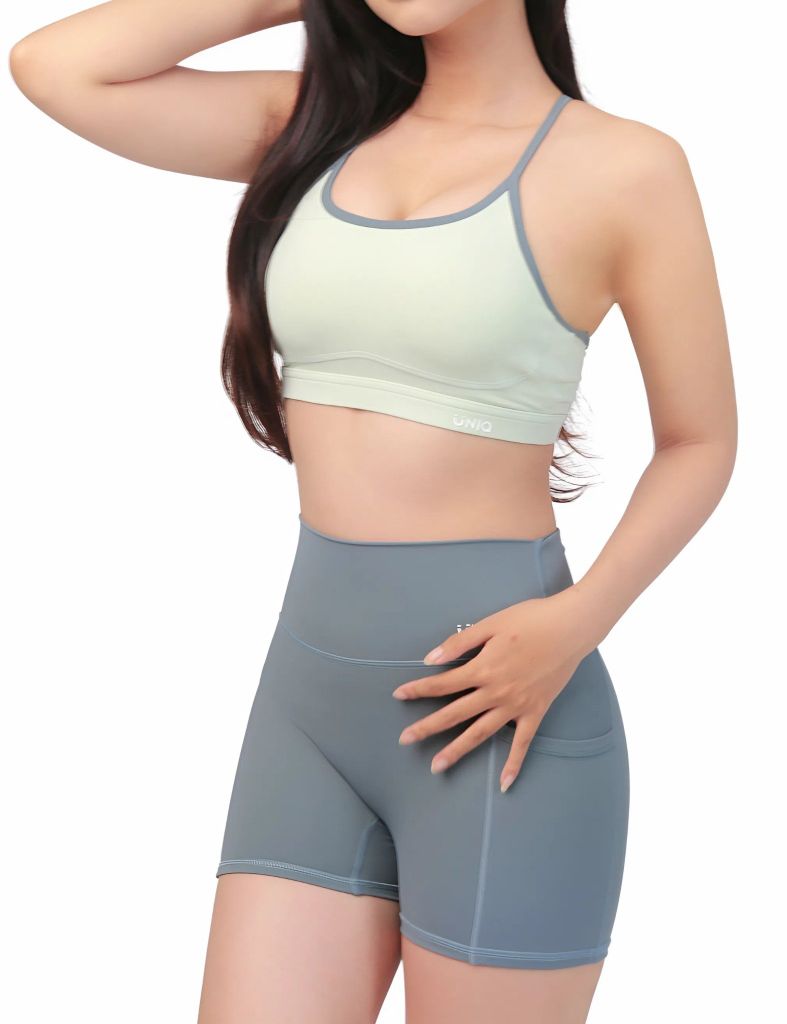 Bộ Đồ Tập Gym Yoga Nữ UNIQ Cool Peel - Áo Hai Dây Khoét Lưng & Legging Đùi