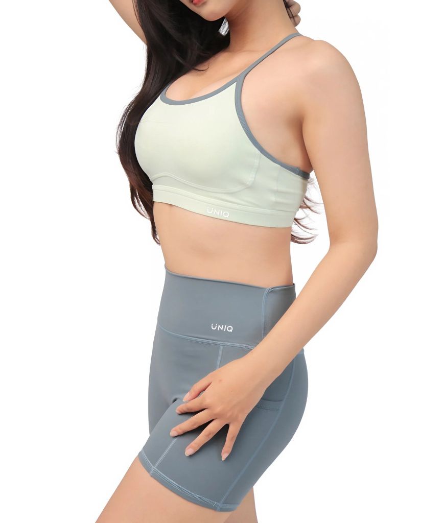 Bộ Đồ Tập Gym Yoga Nữ UNIQ Cool Peel - Áo Hai Dây Khoét Lưng & Legging Đùi