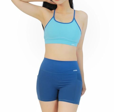 Bộ Đồ Tập Gym Yoga Nữ UNIQ Cool Peel - Áo Hai Dây Khoét Lưng & Legging Đùi
