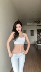 Bộ Đồ Tập Gym Yoga Nữ UNIQ Cool Peel - Áo Dây Đan & Quần Legging Ống Loe