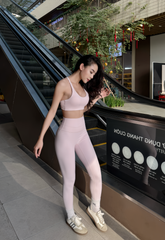 Bộ Đồ Tập Gym Yoga Nữ UNIQ Cool Peel – Áo Lưng Chéo Bản Mảnh Điều Chỉnh & Quần Legging Cạp Cao