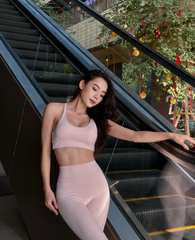 Bộ Đồ Tập Gym Yoga Nữ UNIQ Cool Peel – Áo Lưng Chéo Bản Mảnh Điều Chỉnh & Quần Legging Cạp Cao