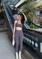 Bộ Đồ Tập Gym Yoga Nữ UNIQ Cool Peel – Áo Lưng Chéo Bản Mảnh Điều Chỉnh & Quần Legging Cạp Cao