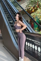 Bộ Đồ Tập Gym Yoga Nữ UNIQ Cool Peel – Áo Lưng Chéo Bản Mảnh Điều Chỉnh & Quần Legging Cạp Cao