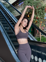 Bộ Đồ Tập Gym Yoga Nữ UNIQ Cool Peel – Áo Lưng Chéo Bản Mảnh Điều Chỉnh & Quần Legging Cạp Cao