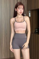 Bộ Đồ Tập Gym Yoga Nữ UNIQ Cool Peel - Áo Hai Dây Khoét Lưng & Legging Đùi