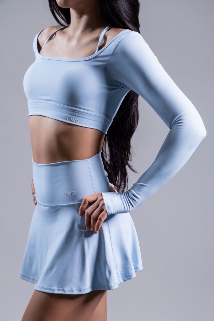 Set Váy Pickleball Nữ UNIQ Cool Peel - Áo Tay Dài Xỏ Ngón & Chân Váy