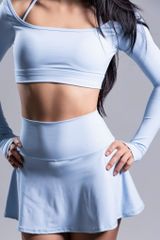 Set Váy Pickleball Nữ UNIQ Cool Peel - Áo Tay Dài Xỏ Ngón & Chân Váy