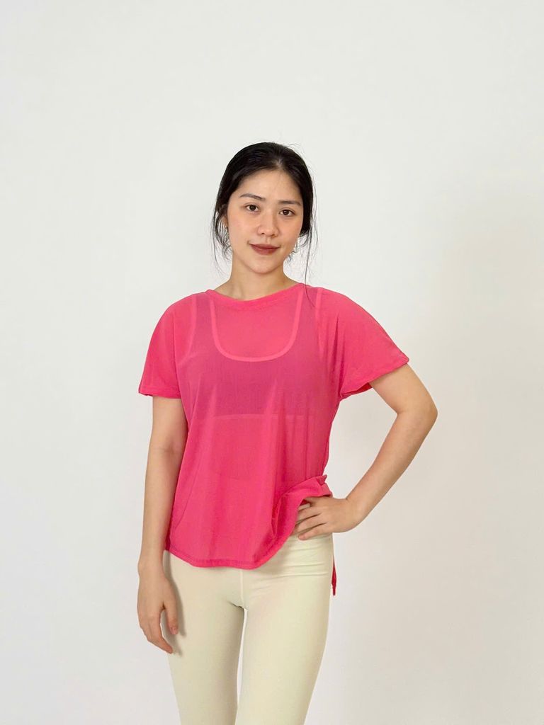Áo Tanktop Nữ UNIQ Tay Ngắn Basic Tập Gym Yoga