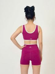 Bộ Đồ Tập Gym Yoga Nữ UNIQ Cool Peel - Áo Cổ Vuông Viền Trắng & Quần Legging Đùi Cạp Chéo