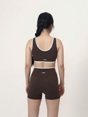 Bộ Đồ Tập Gym Yoga Nữ UNIQ Cool Peel - Áo Cổ Vuông Viền Trắng & Quần Legging Đùi Cạp Chéo