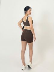 Bộ Đồ Tập Gym Yoga Nữ UNIQ Cool Peel - Áo Cổ Vuông Viền Trắng & Quần Legging Đùi Cạp Chéo