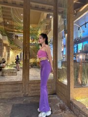 Quần Legging Gym Yoga Nữ UNIQ Cool Peel Cạp Cao Ống Loe