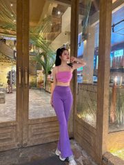 Quần Legging Gym Yoga Nữ UNIQ Cool Peel Cạp Cao Ống Loe