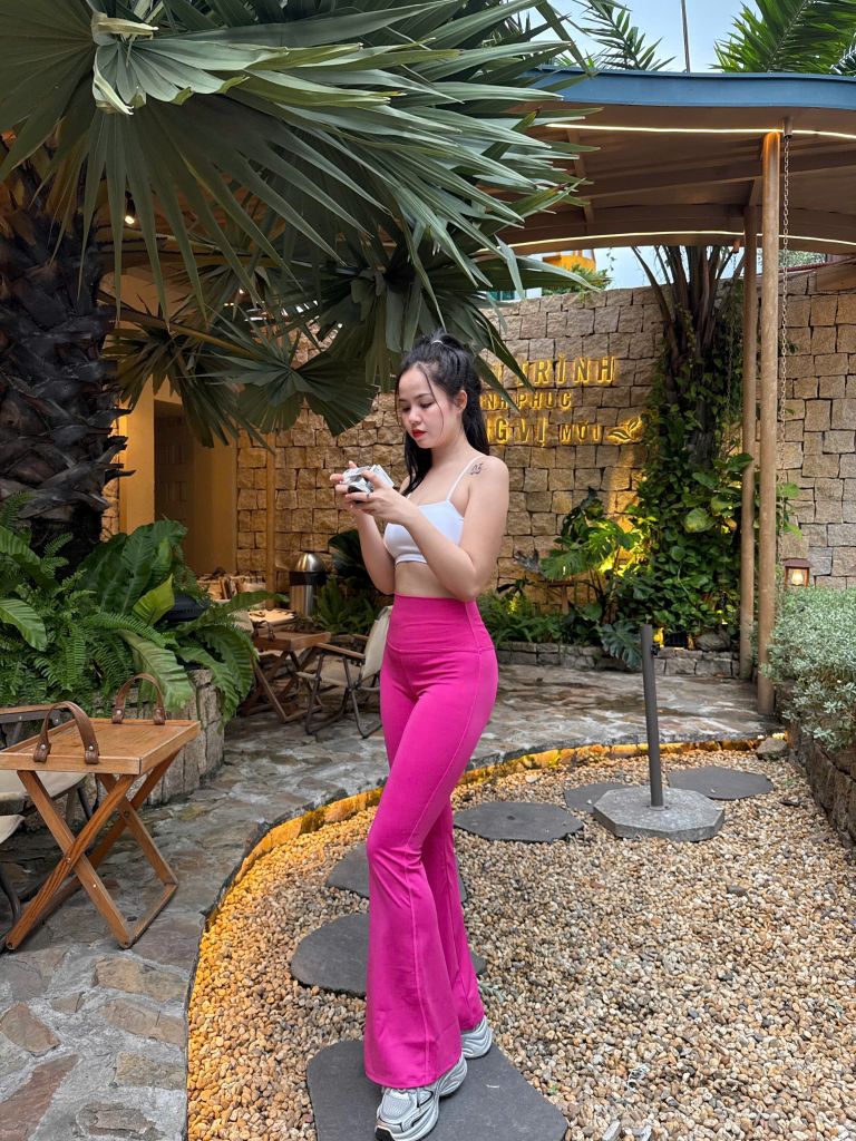 Quần Legging Gym Yoga Nữ UNIQ Cool Peel Cạp Cao Ống Loe