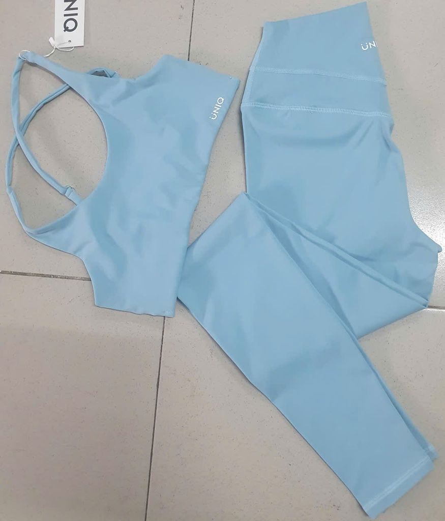 Bộ Đồ Tập Gym Yoga Nữ UNIQ Cool Peel – Áo Lưng Chéo Bản Mảnh Điều Chỉnh & Quần Legging Cạp Cao