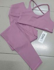 Bộ Đồ Tập Gym Yoga Nữ UNIQ Cool Peel – Áo Lưng Chéo Bản Mảnh Điều Chỉnh & Quần Legging Cạp Cao