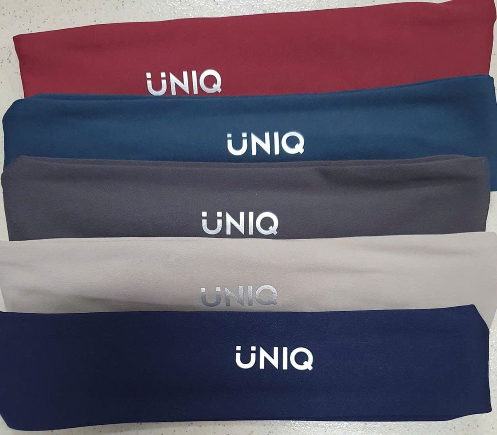 Băng Đô Thể Thao Bảng Nhỏ UNIQ Có Chun Sau Thấm Hút Mồ Hôi