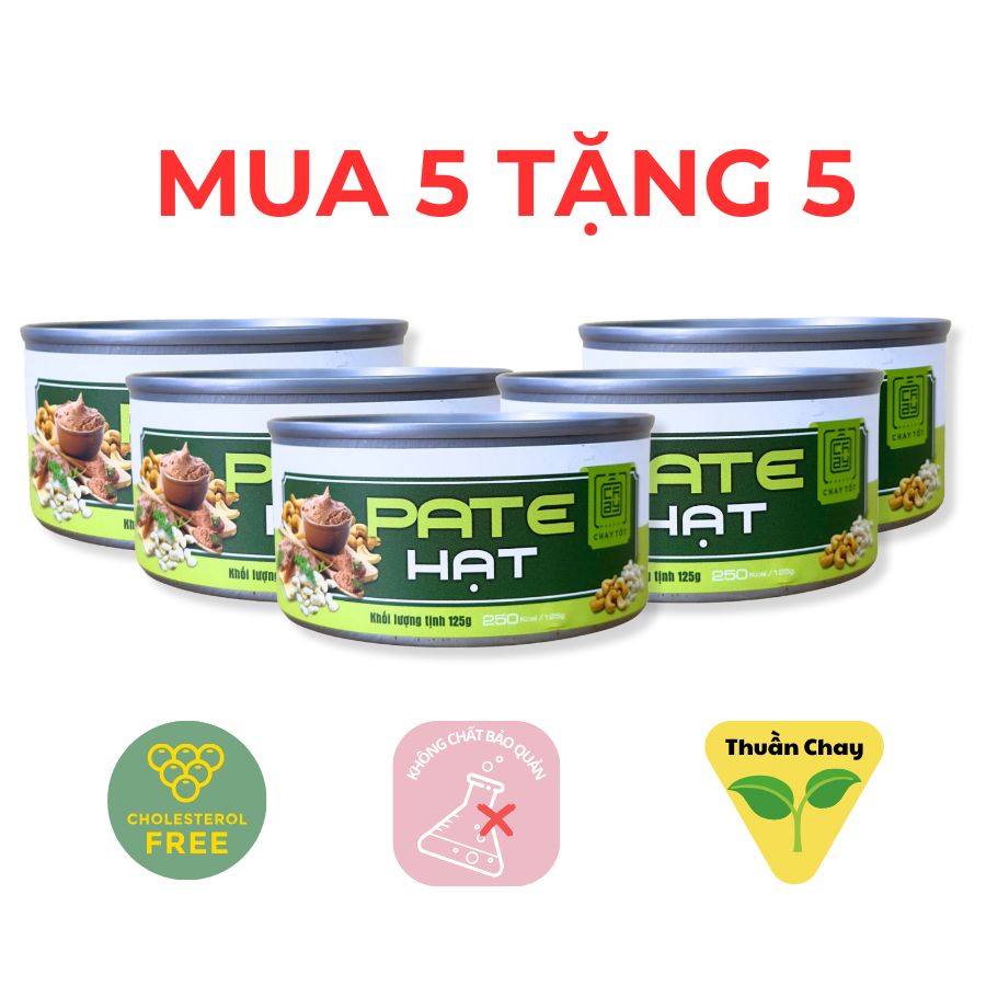  [Mua 5 + 5] Pate Hạt - Chay Tốt Market 