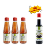  Combo 3 Chai 250ml Nước Mắm Chay Trái Thơm Mật - Tặng 1 Nước Tương 330ml 