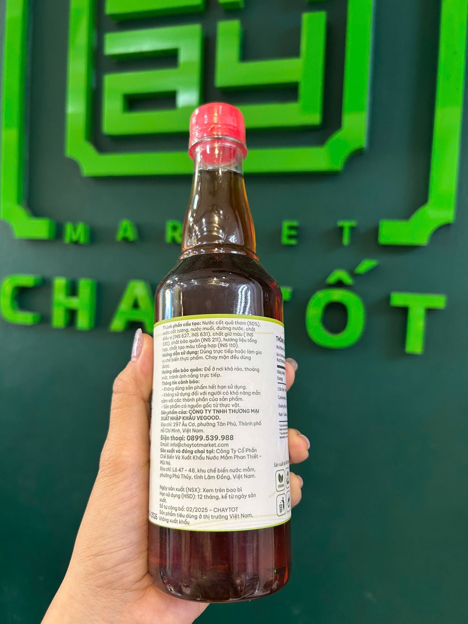  Nước Mắm Chay Trái Thơm Mật - Chay Tốt Market 