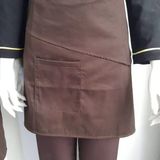  TẠP DỀ MÀU NÂU PHỐI VẠT CHÉO CỘT NGANG 