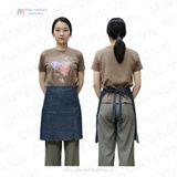  TẠP DỀ CỘT NGANG XANH JEAN 