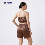  Bộ Quần Áo Quây Spa Cho Khách Màu Nâu Nhạt 