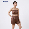 Bộ Quần Áo Quây Spa Cho Khách Màu Nâu Nhạt 