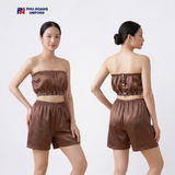  Bộ Quần Áo Quây Spa Cho Khách Màu Nâu Nhạt 