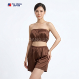  Bộ Quần Áo Quây Spa Cho Khách Màu Nâu Đậm 