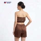  Bộ Quần Áo Quây Spa Cho Khách Màu Nâu Đậm 