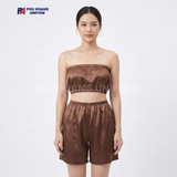  Bộ Quần Áo Quây Spa Cho Khách Màu Nâu Nhạt 