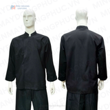  ÁO BẾP NÚT BẤM MAY SẴN 012 