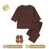  Bộ Đồ Bà Ba Trẻ Em Màu Nâu May Sẵn 