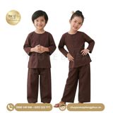  Bộ Đồ Bà Ba Trẻ Em Màu Nâu May Sẵn 