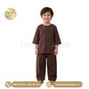 Bộ Đồ Bà Ba Trẻ Em Màu Nâu May Sẵn