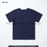  Bộ Spa Nút Sau Lưng Màu Xanh Navy 