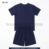  Bộ Spa Nút Sau Lưng Màu Xanh Navy 