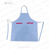  Tạp Dề Yếm Xanh Pastel Phối Đỏ 