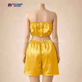  Bộ Quần Áo Quây Spa Cho Khách Màu Vàng Đậm 