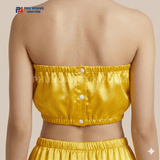  Bộ Quần Áo Quây Spa Cho Khách Màu Vàng Đậm 