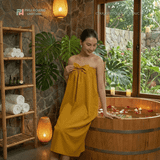  VÁY QUÂY SPA DÀNH CHO KHÁCH MÀU NÂU MAY SẴN 015 